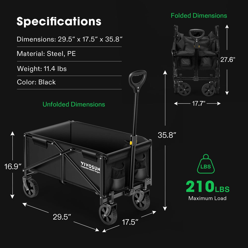 VIVOSUN side pockets and cup holders keeping essentials organized