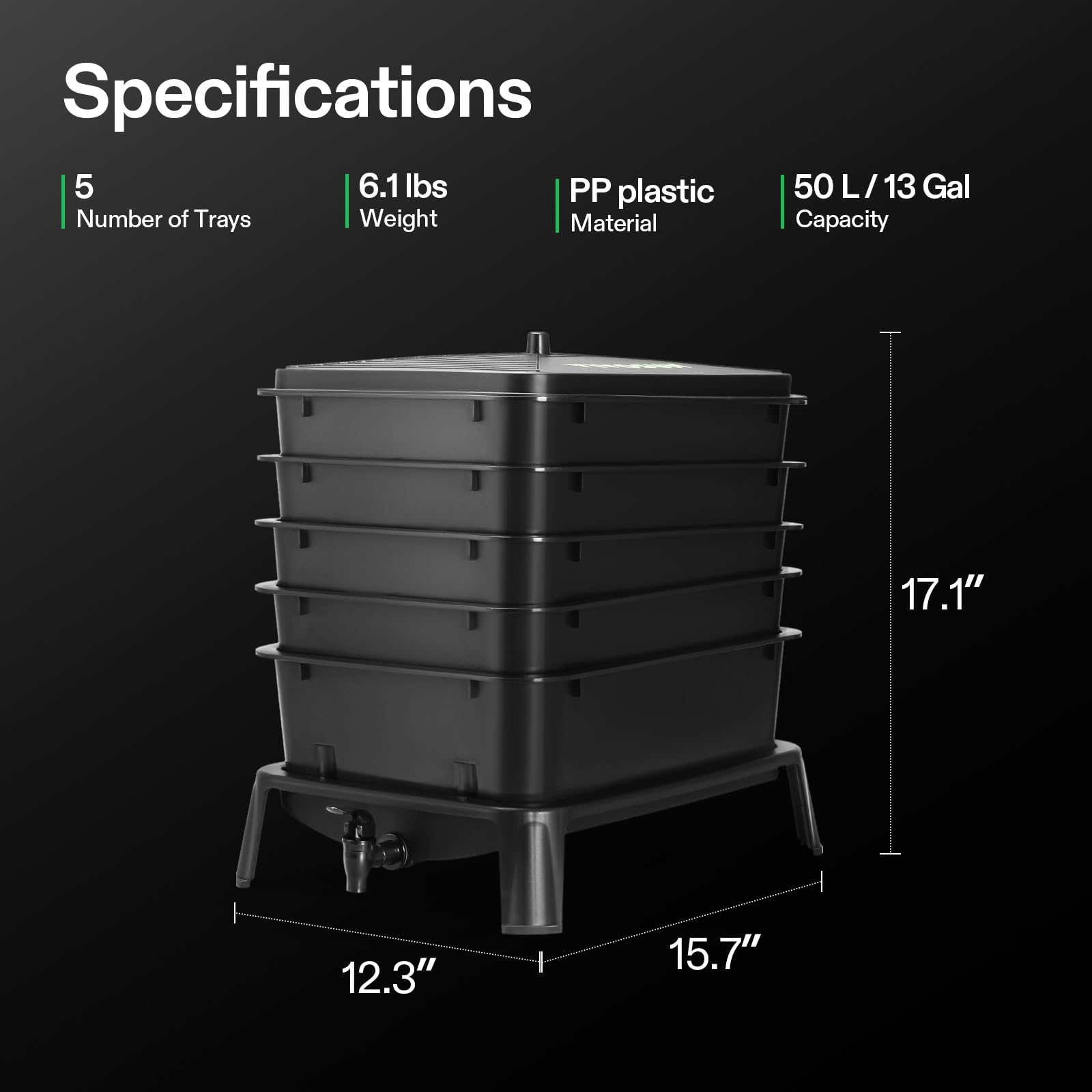 VIVOSUN size comparison with household items illustrating scale and storage convenience