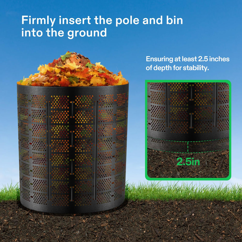 VIVOSUN next to rake and wheelbarrow demonstrating scale and large capacity benefit