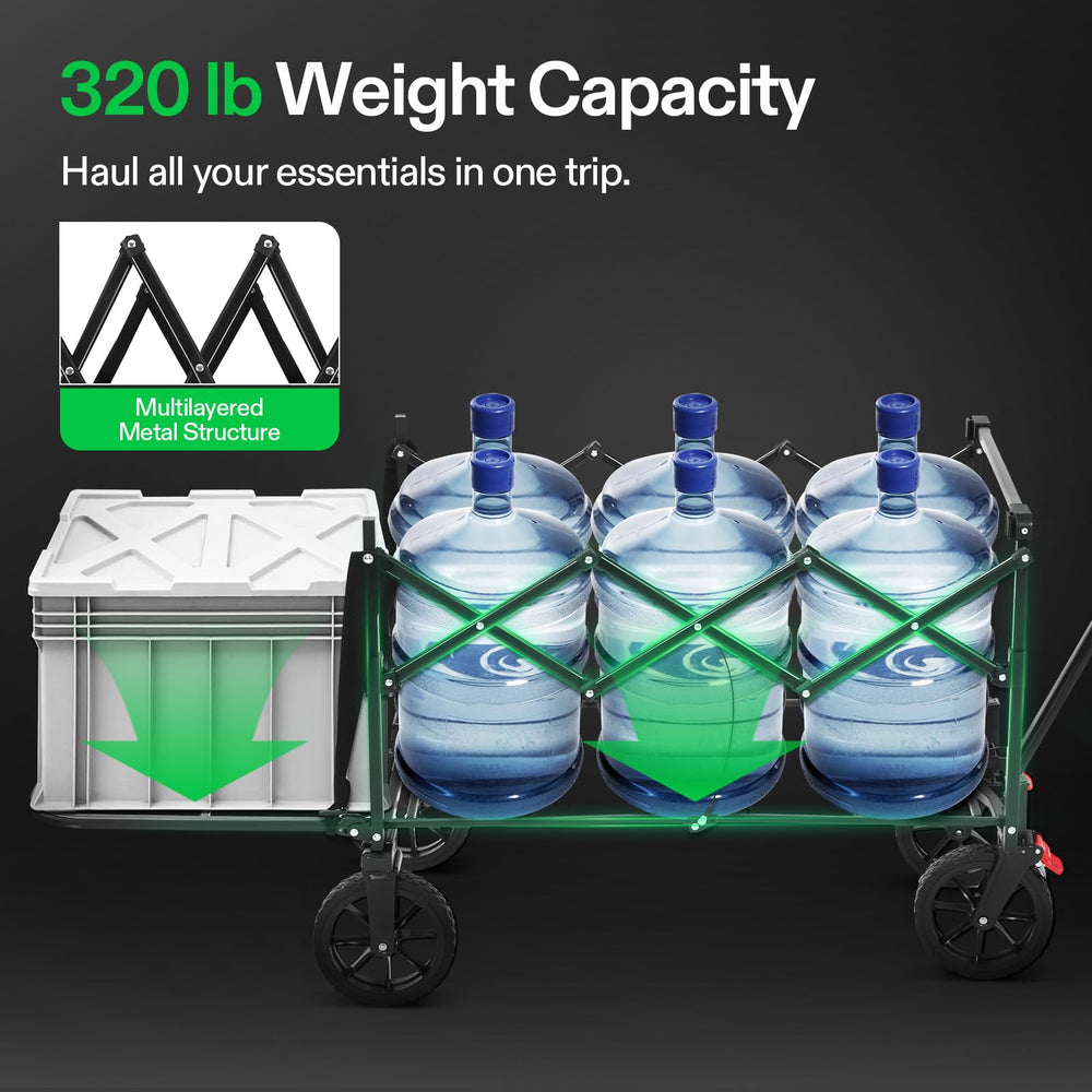 VIVOSUN tailgate open to show extended capacity for long gear