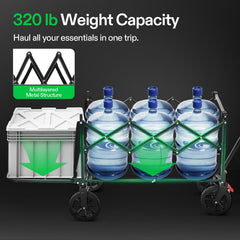 VIVOSUN tailgate open to show extended capacity for long gear