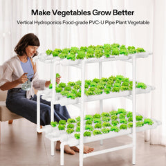 VIVOSUN close-up of nest baskets in top row highlighting easy plant access