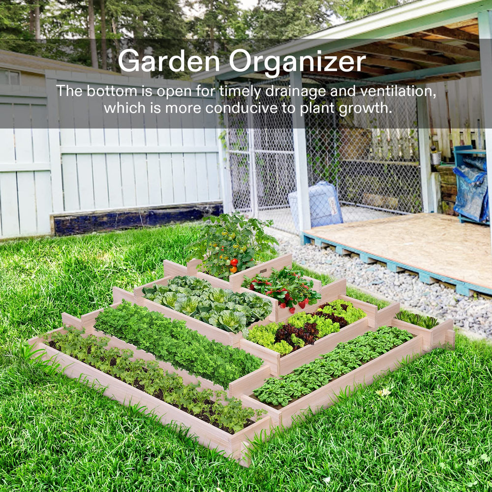 VIVOSUN top view filled with soil and mixed plants to demonstrate planting capacity