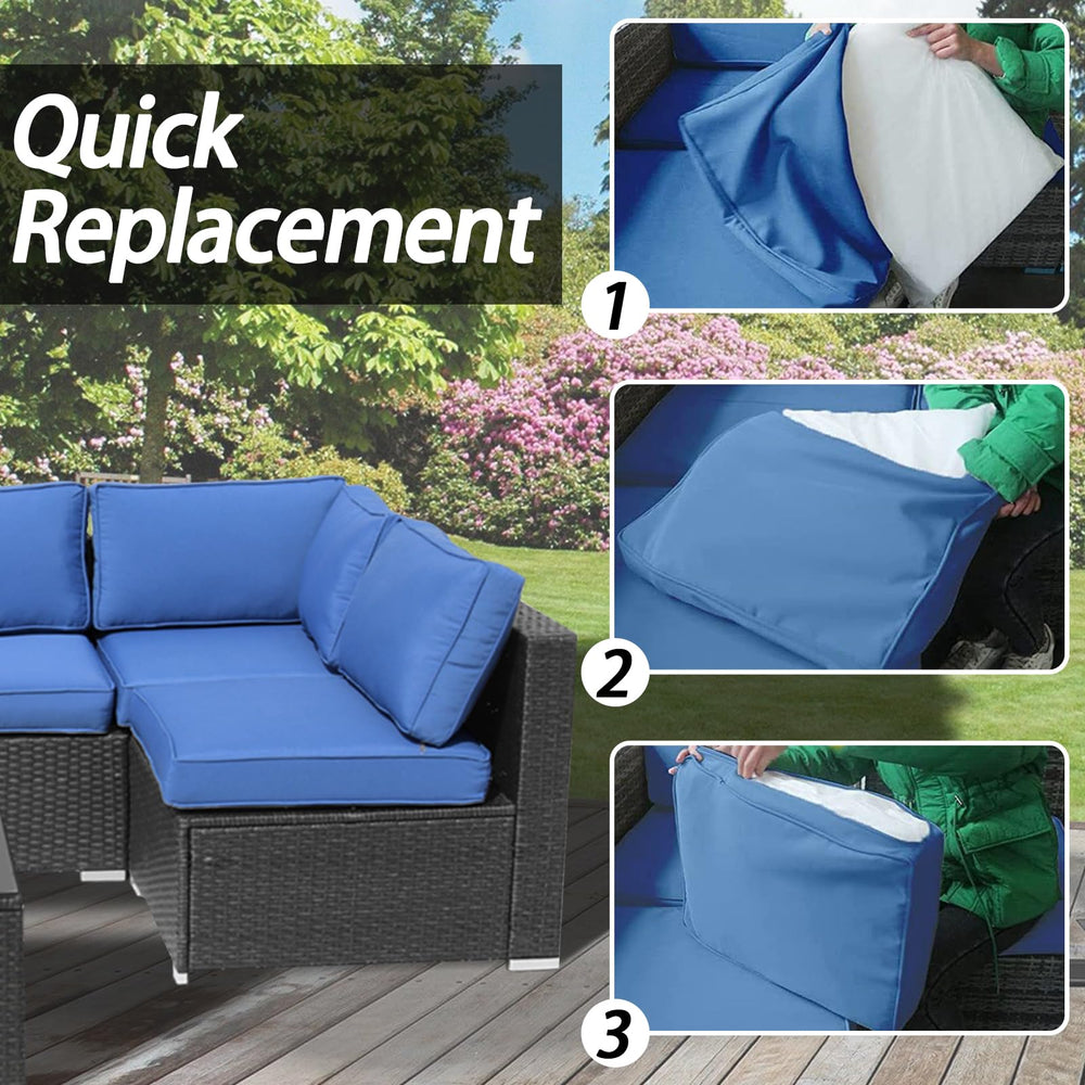 VIXLON long and short back pillow covers displayed for versatile seating