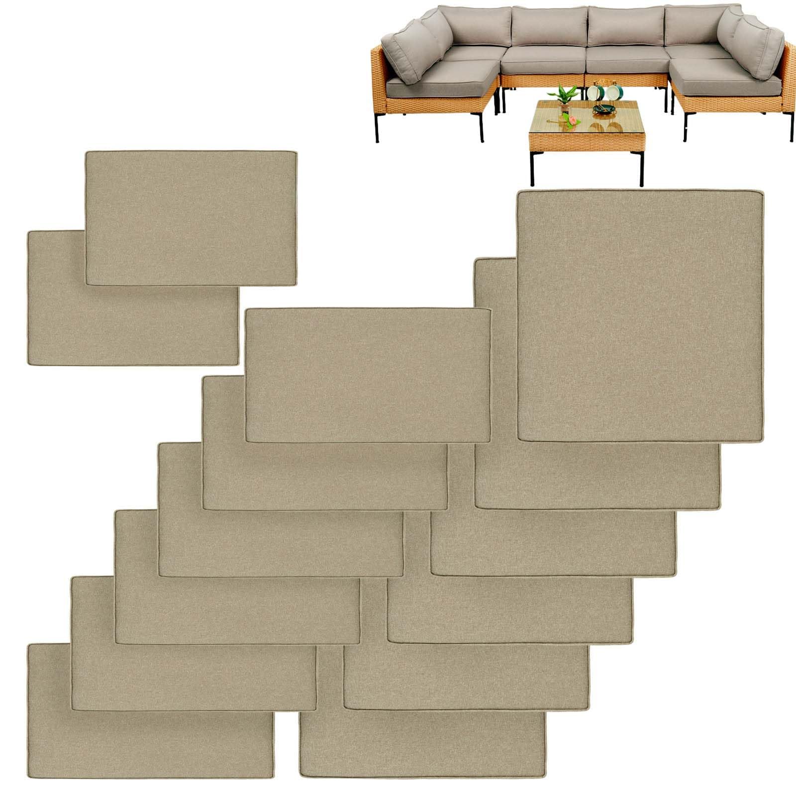 VIXLON front view of complete 14-piece set showing coverage and neat fit