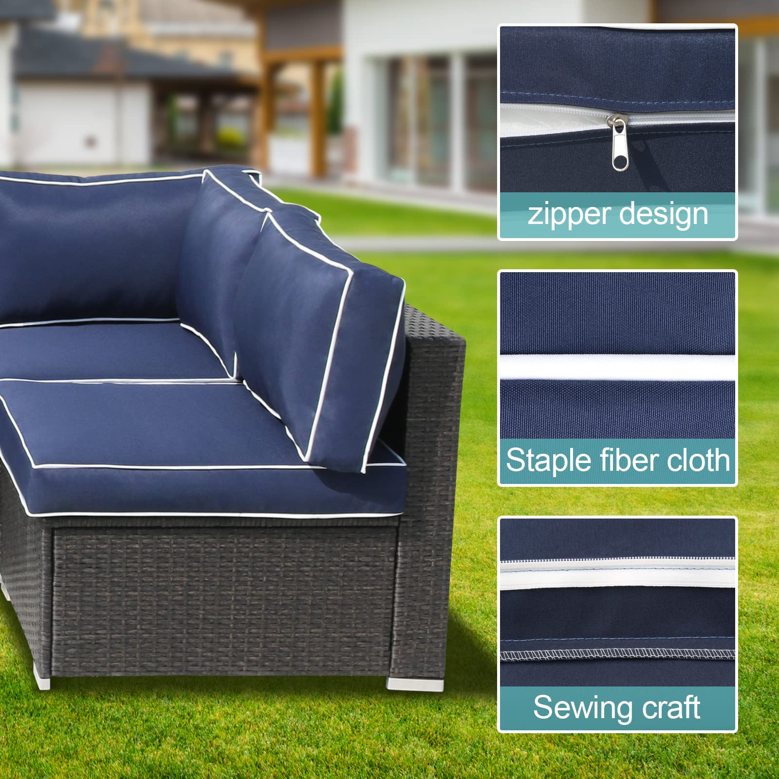 VIXLON cushion next to ruler showing compatible size up to 25.6 inches