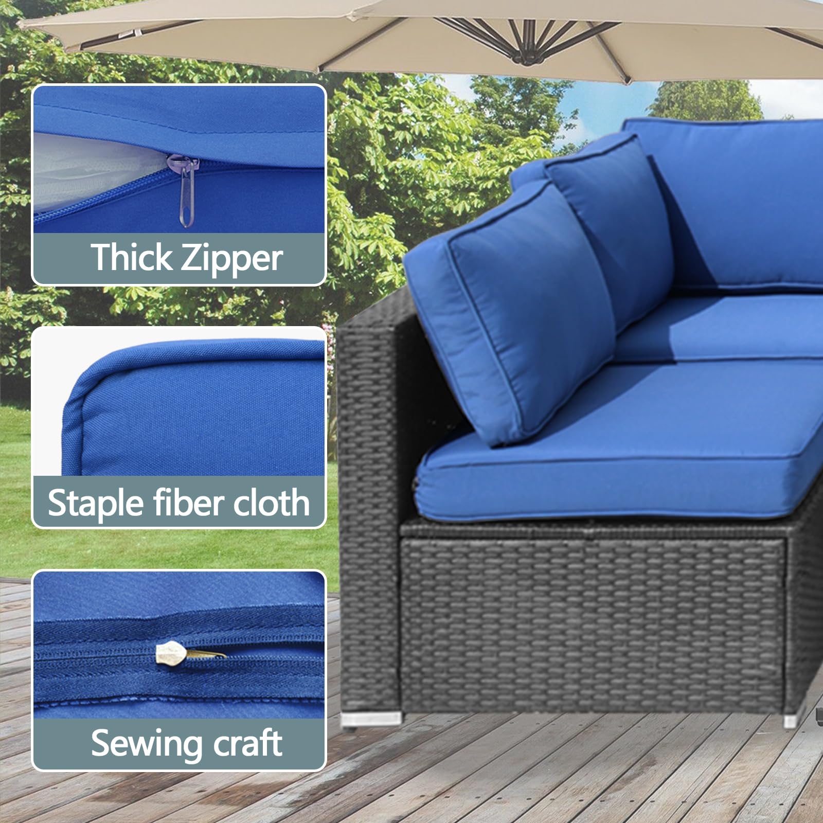 VIXLON ruler beside cushion cover showing exact size and fit guidance