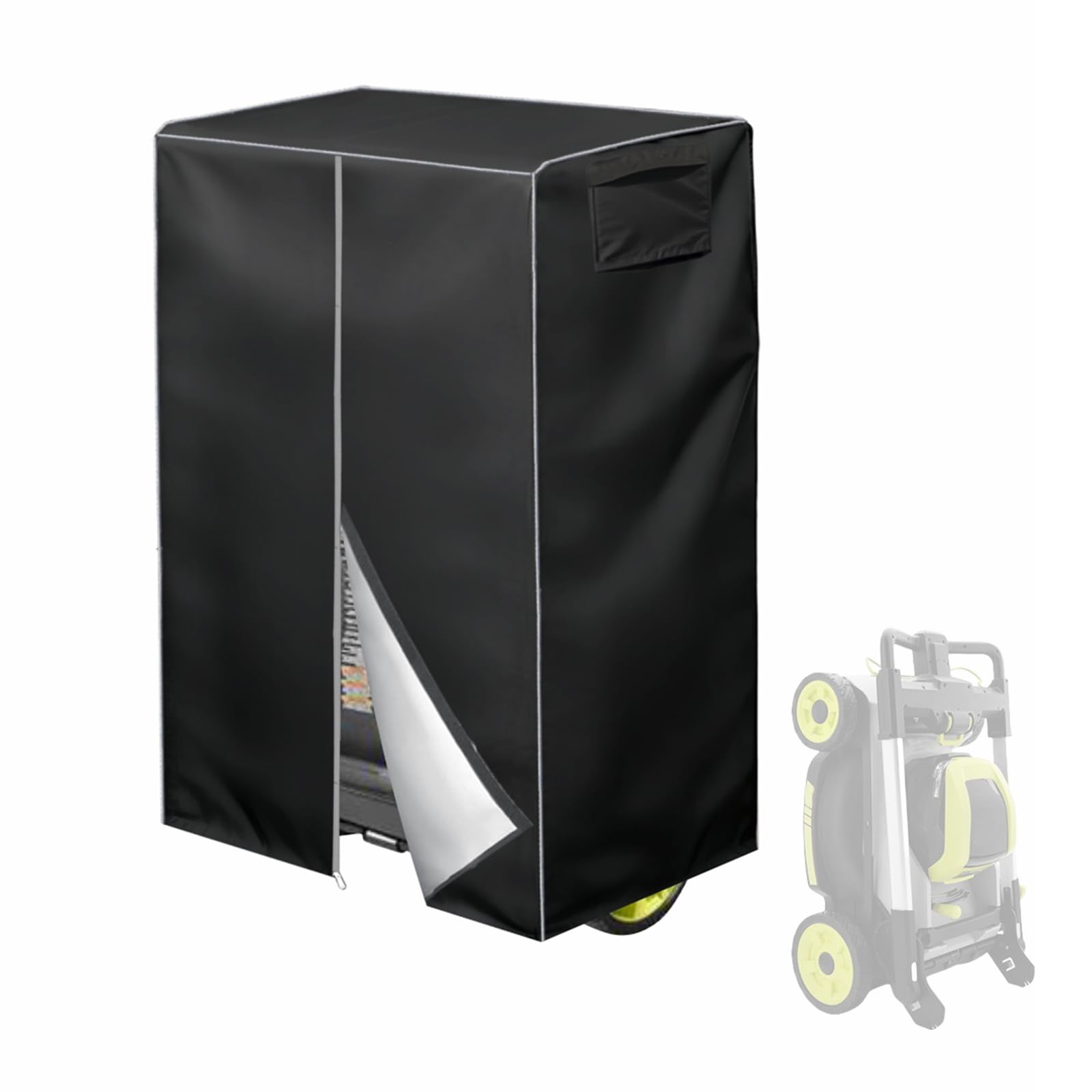 VIYOYOUNG front view of cover showing full fit and weather protection benefit