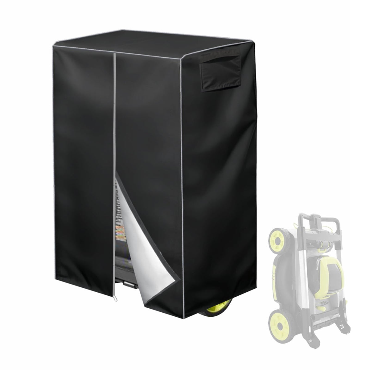 VIYOYOUNG front view of cover showing full fit and weather protection benefit