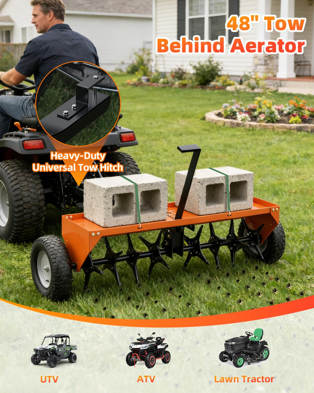 Vlaeng adjustable handle height setting showing easy depth control benefit