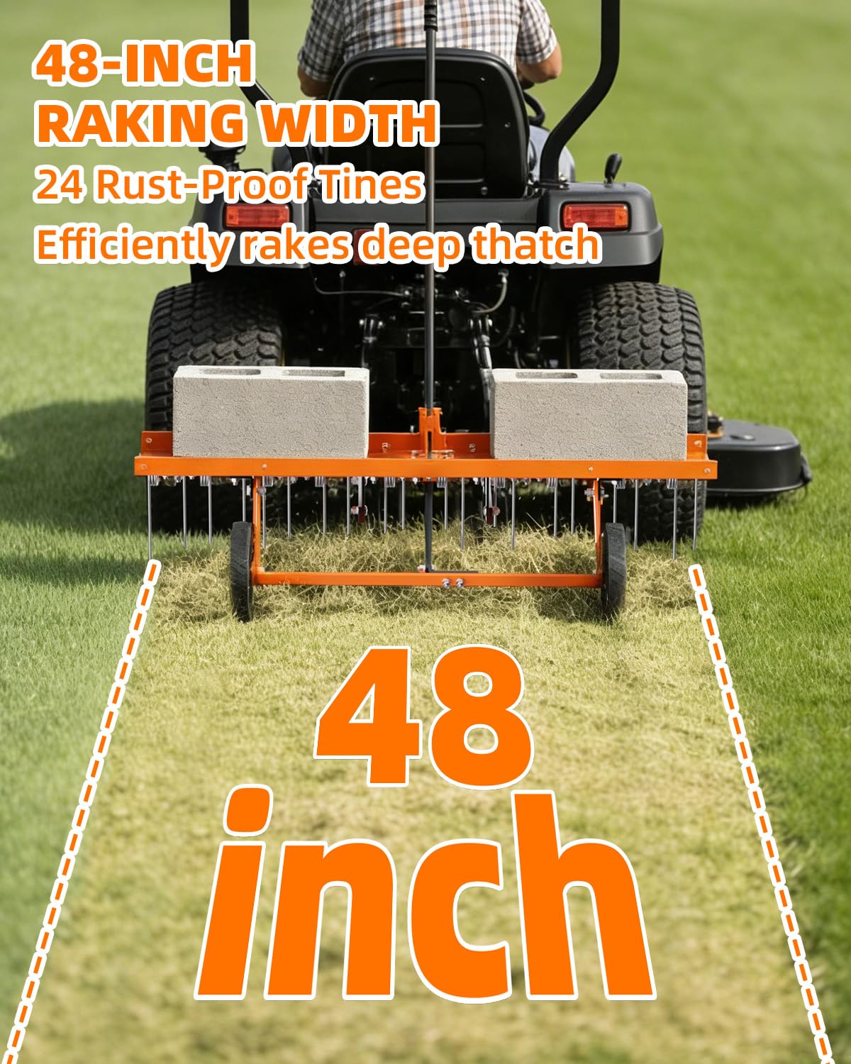 Vlaeng platform loaded to show 70 lb capacity for deeper tine penetration