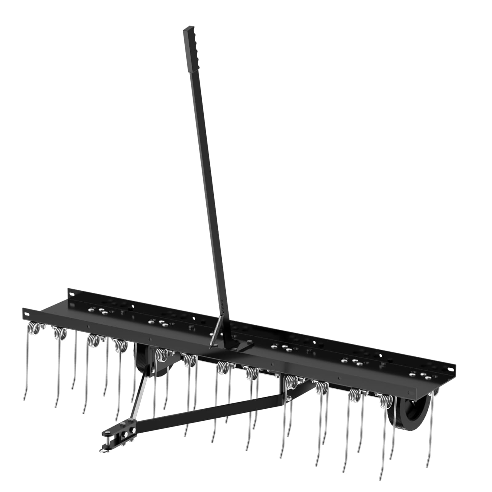 Vlaeng size comparison next to a garden rake showing 48-inch coverage