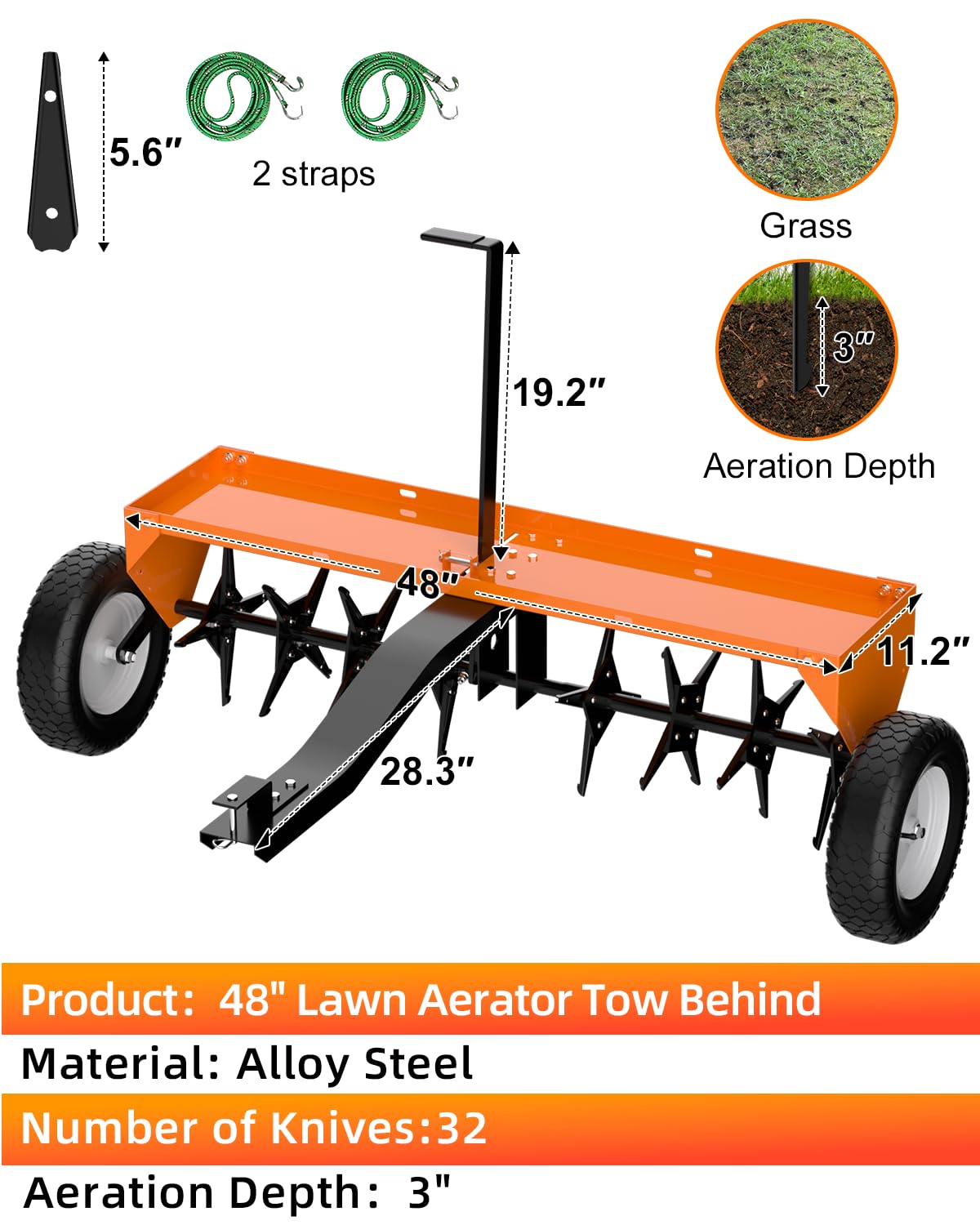 Vlaeng universal hitch connector mounted on tractor showing easy attachment benefit