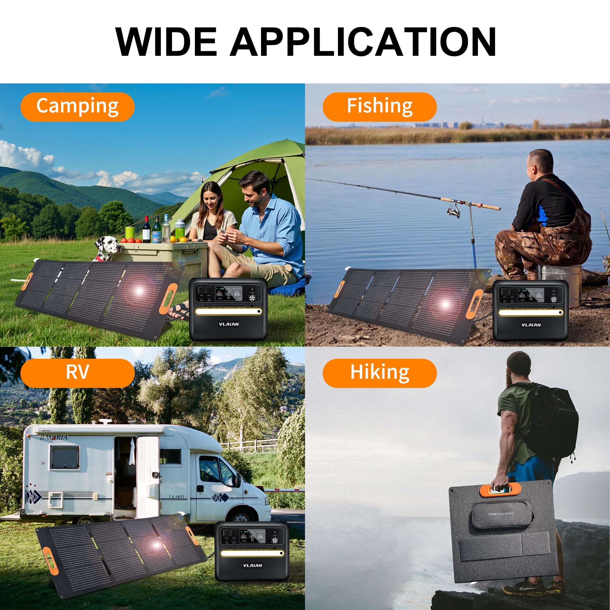 VLAIAN panel surface under rain demonstrating IP67 durability for outdoor reliability