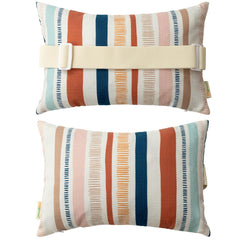 vmgreen front view of two pillows showing waterproof finish and decorative look
