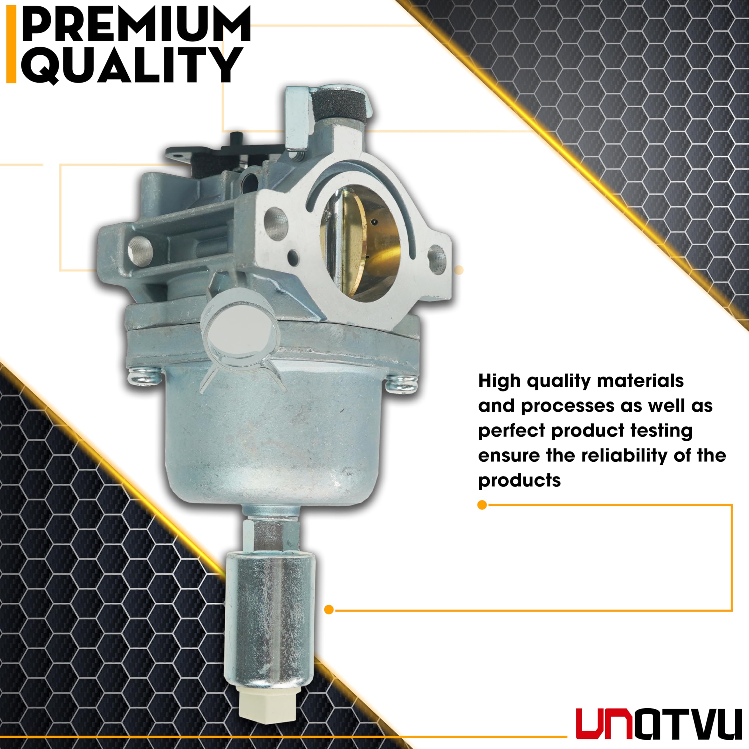 VNATVU carburetor installed on engine demonstrating restored starting reliability