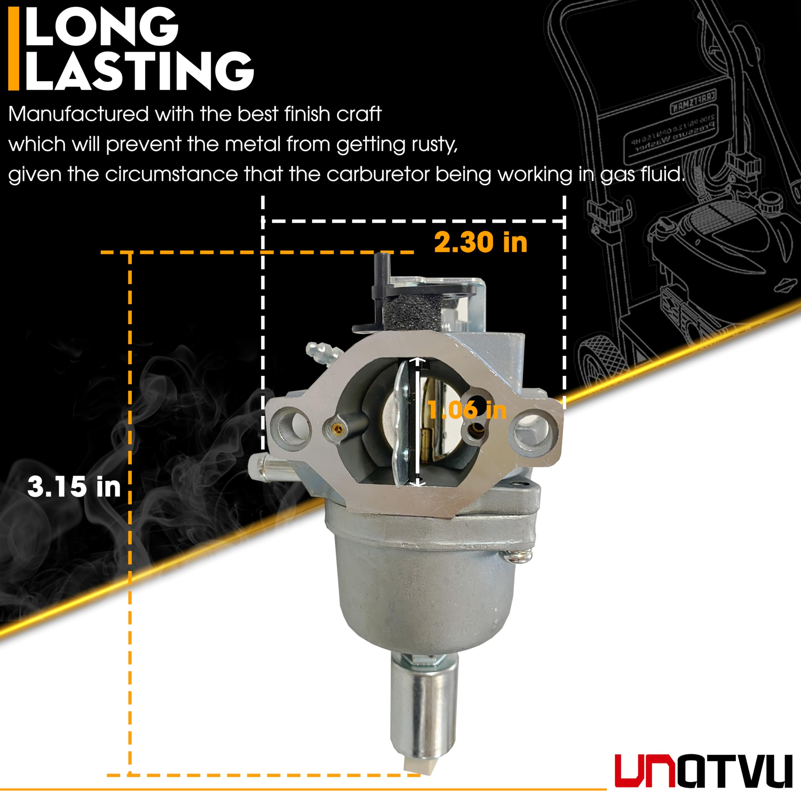VNATVU side profile highlighting compact design and durable construction benefit