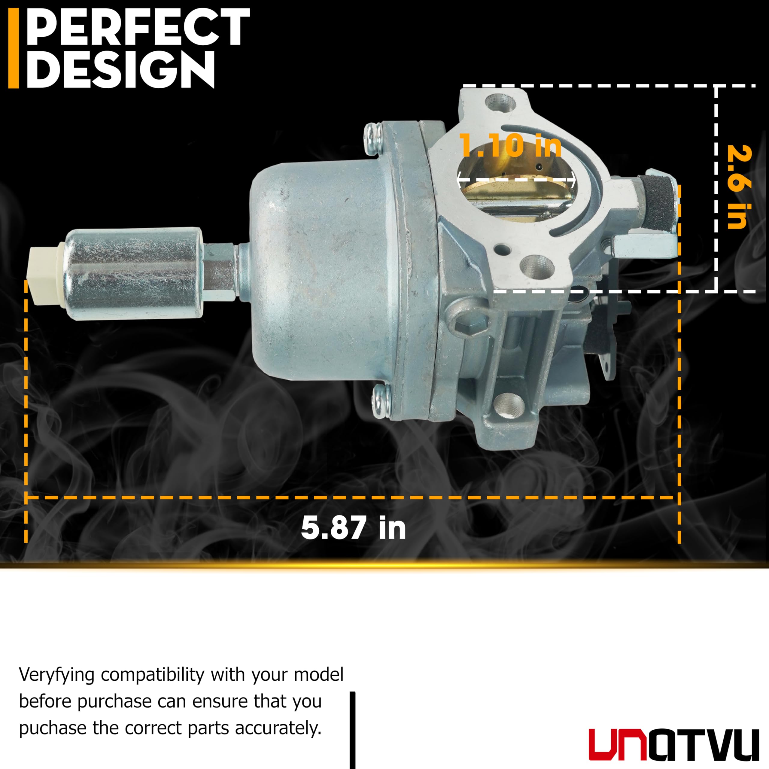 VNATVU throttle linkage detail displaying smooth movement for stable throttle response