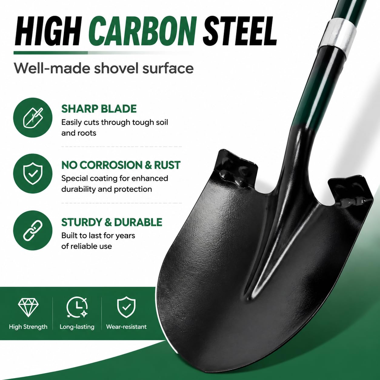 VNIMTI close-up of high-strength steel blade for reliable digging performance