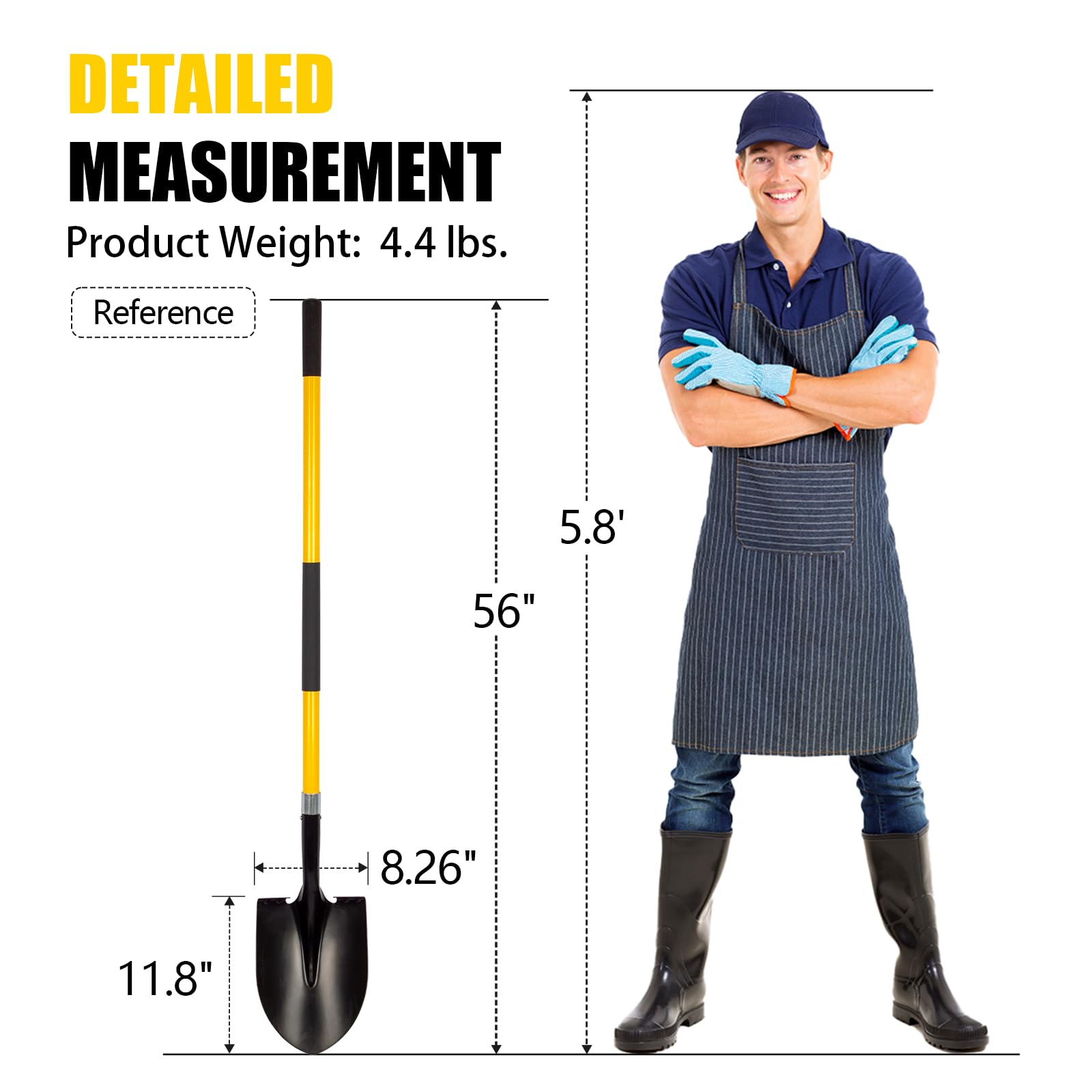 VNIMTI shovel in garden digging action demonstrating efficient soil removal and comfort