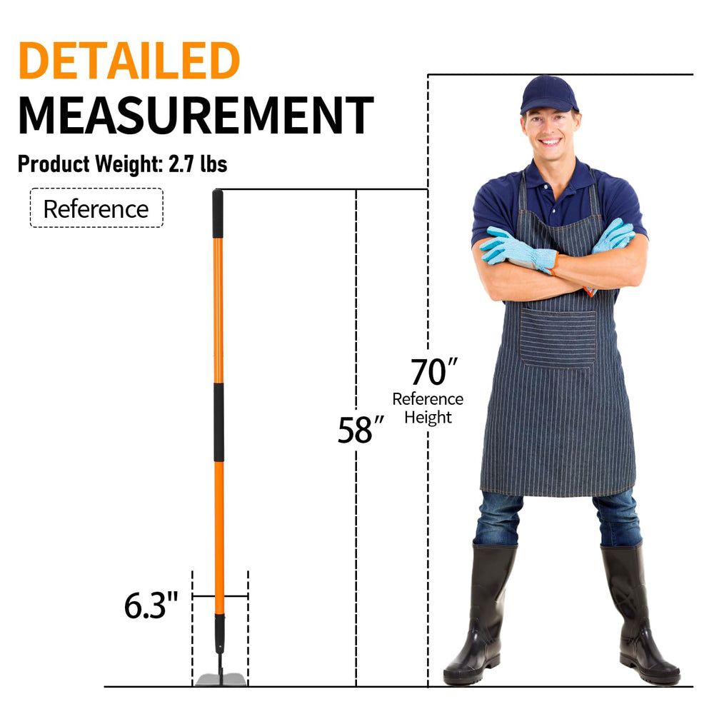 VNIMTI hoe placed in a garden setting showing ready-to-use reliability