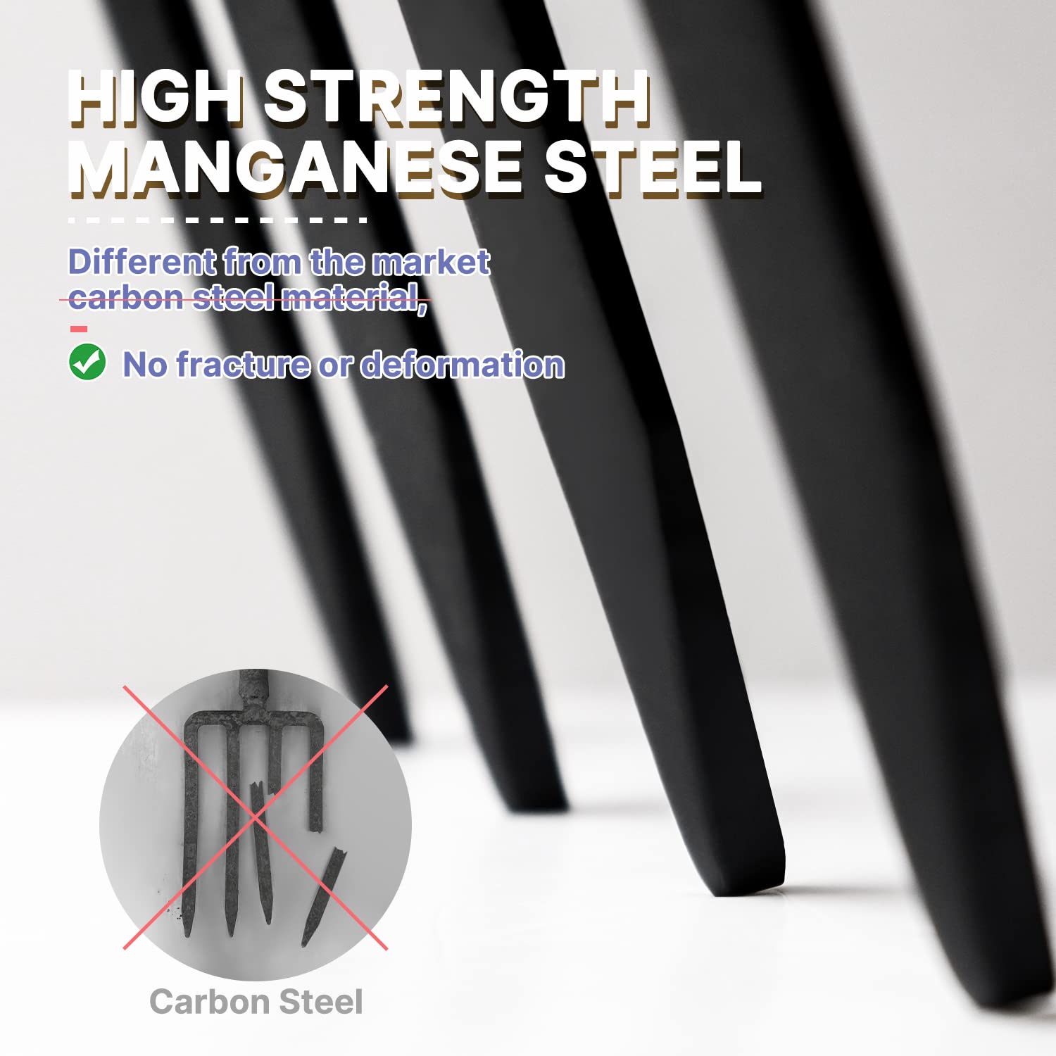 VNIMTI metal Y-grip detail offering sturdy hand control and durability