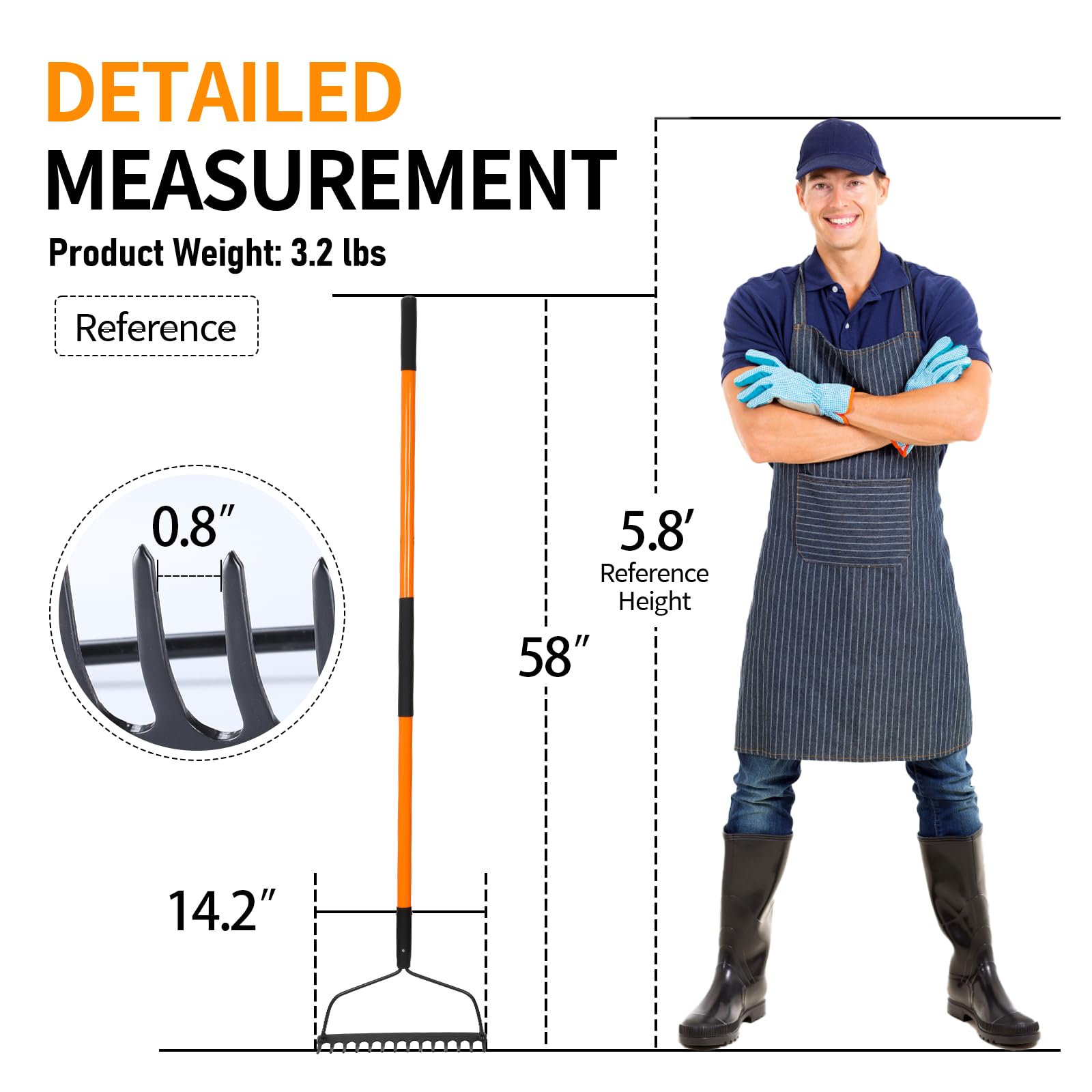 VNIMTI bow head angle showing curved design for better leverage and even material spreading