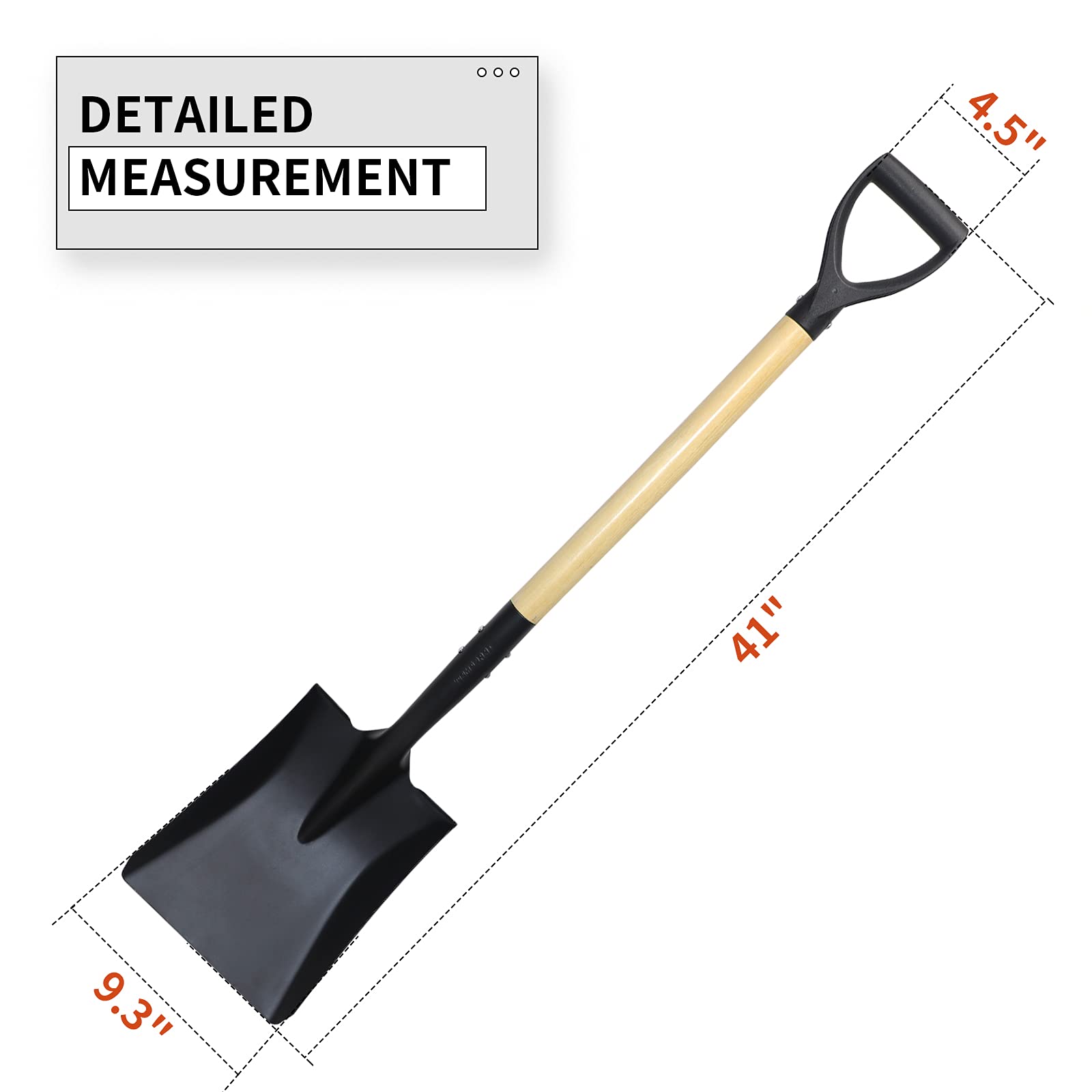 VNIMTI shovel in garden transplanting soil showing easier planting and lifting