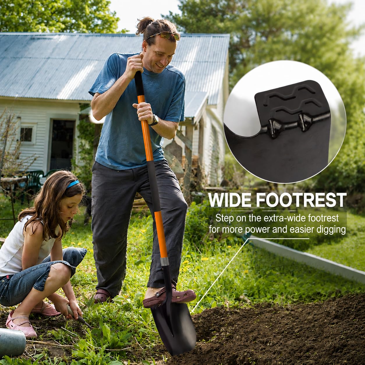 VNIMTI wide tread footrest showing stable pressure application benefit