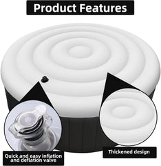 VniYors cover fitted on an outdoor spa demonstrating heat retention benefits