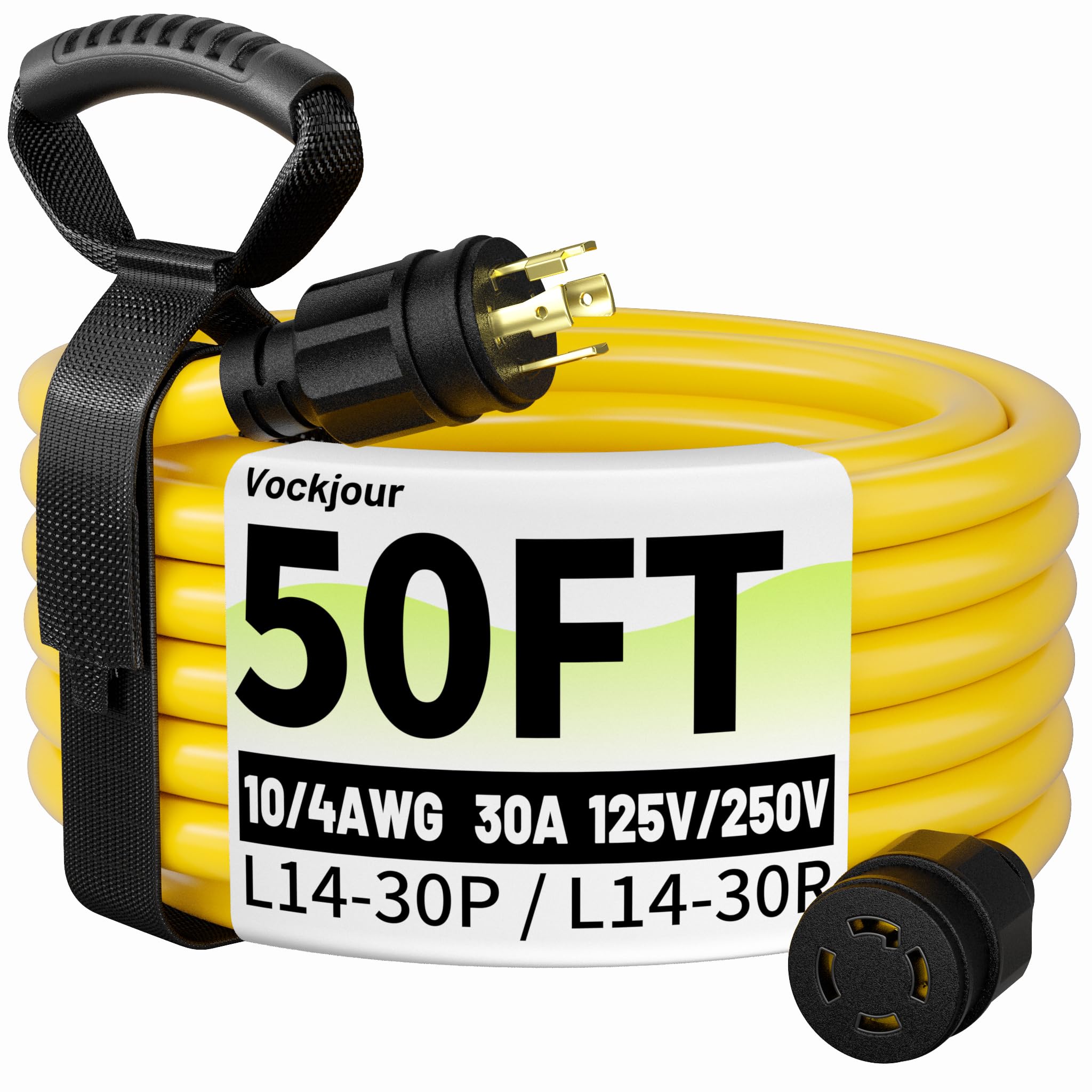 Vockjour front view of plug and receptacle showing secure connections and safety