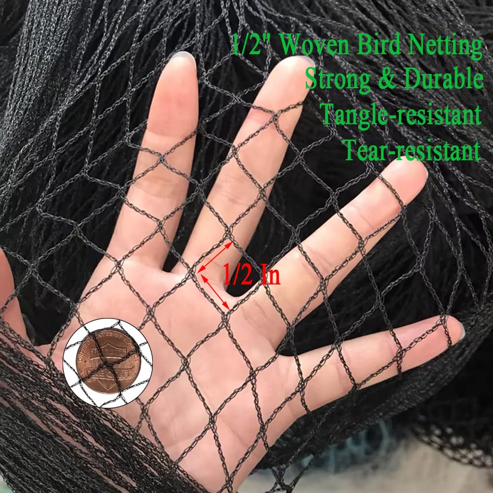 Vocray 1/2 inch mesh close-up showing tight weave for predator protection