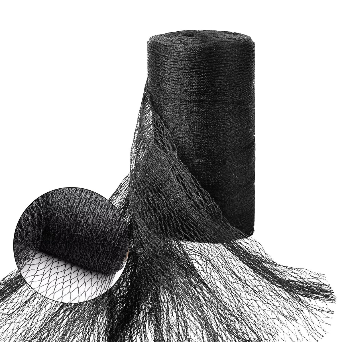 Vocray full roll netting showing coverage and ready-to-install benefit