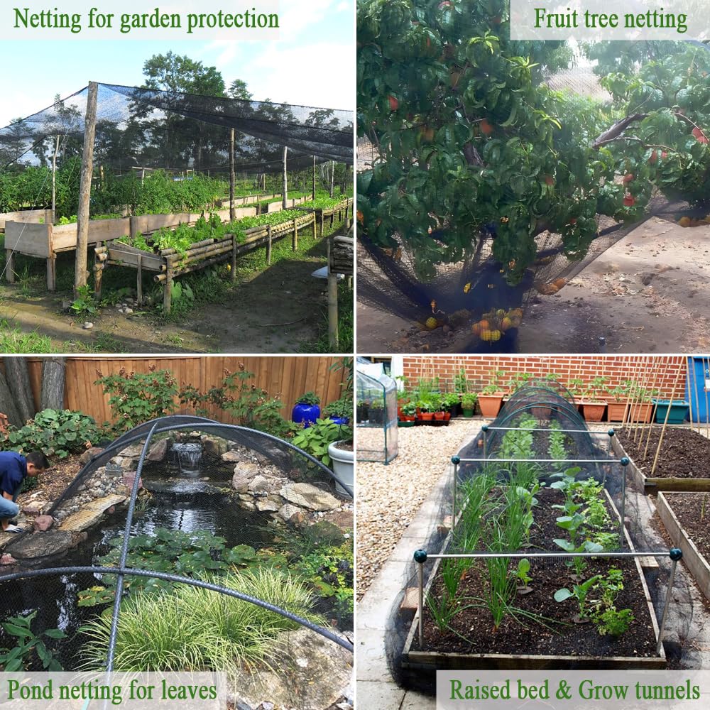 Vocray netting covering fruit tree keeping birds away from harvest