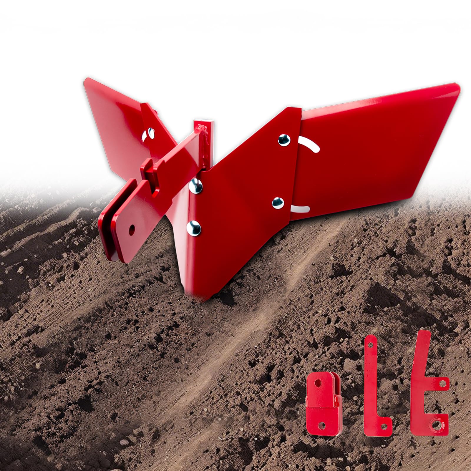 VODCACA front view of hiller-furrower showing form and benefit of consistent furrows