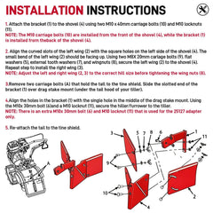 VODCACA kit mounted on a rear-tine tiller demonstrating quick conversion benefit