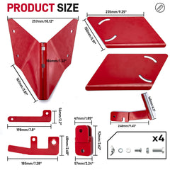 VODCACA close-up of adjustable wing delivering customizable ridge widths