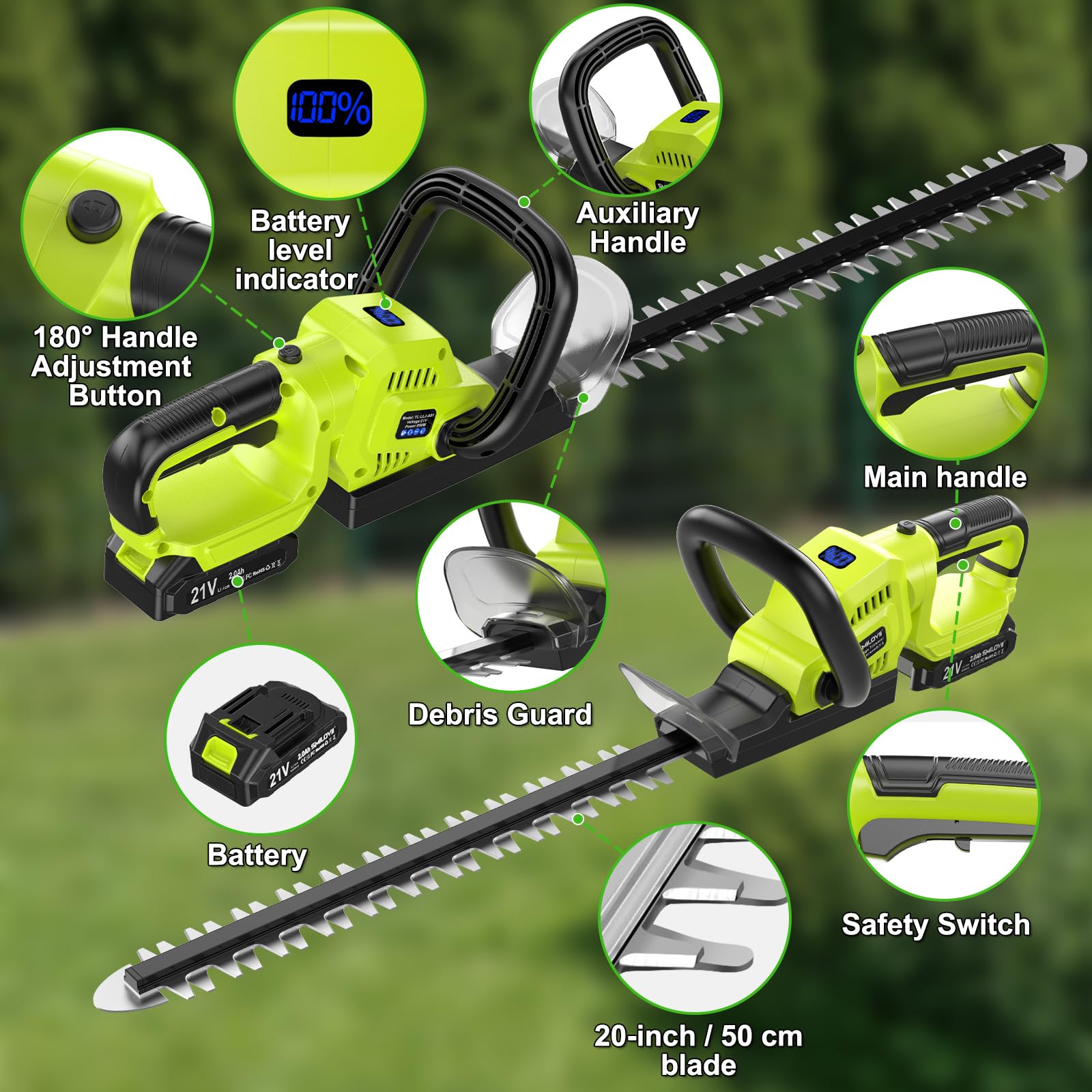 VOERJIA fast charger with batteries and included accessories for quick recharge