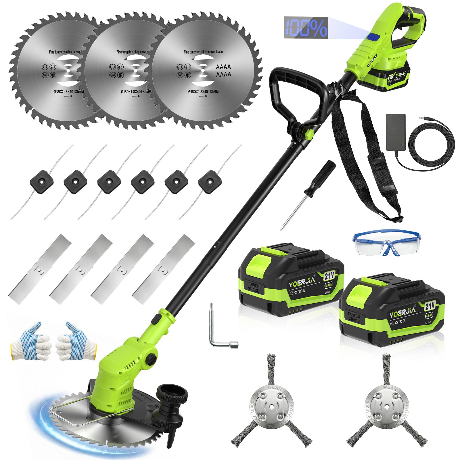 VOERJIA front-angle view showing complete 4-in-1 tool and ergonomic handle for control