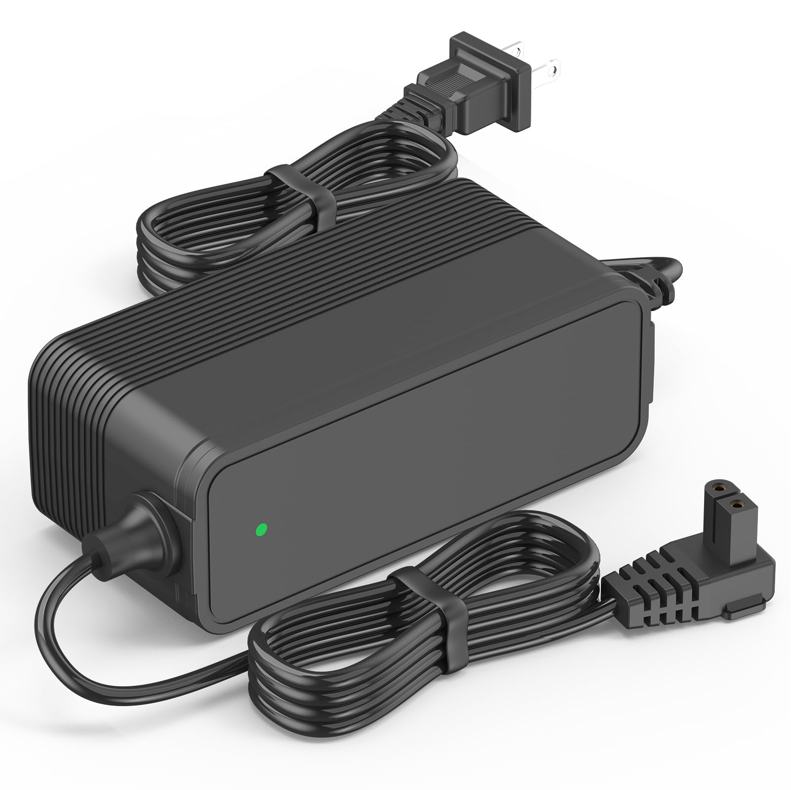 VOJSALDR front-facing charger showing compact housing and safe design