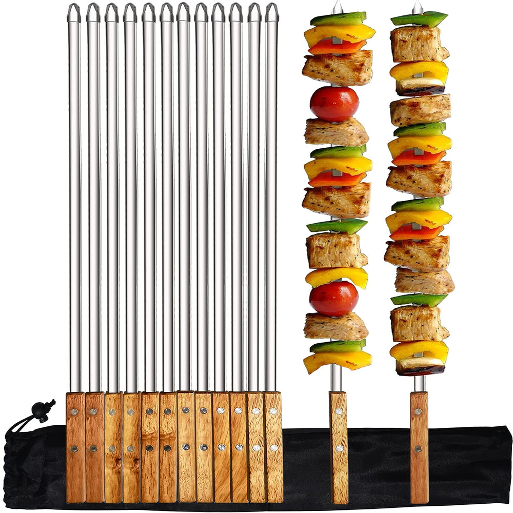 Vokop front packaging showing 12 skewers and benefits
