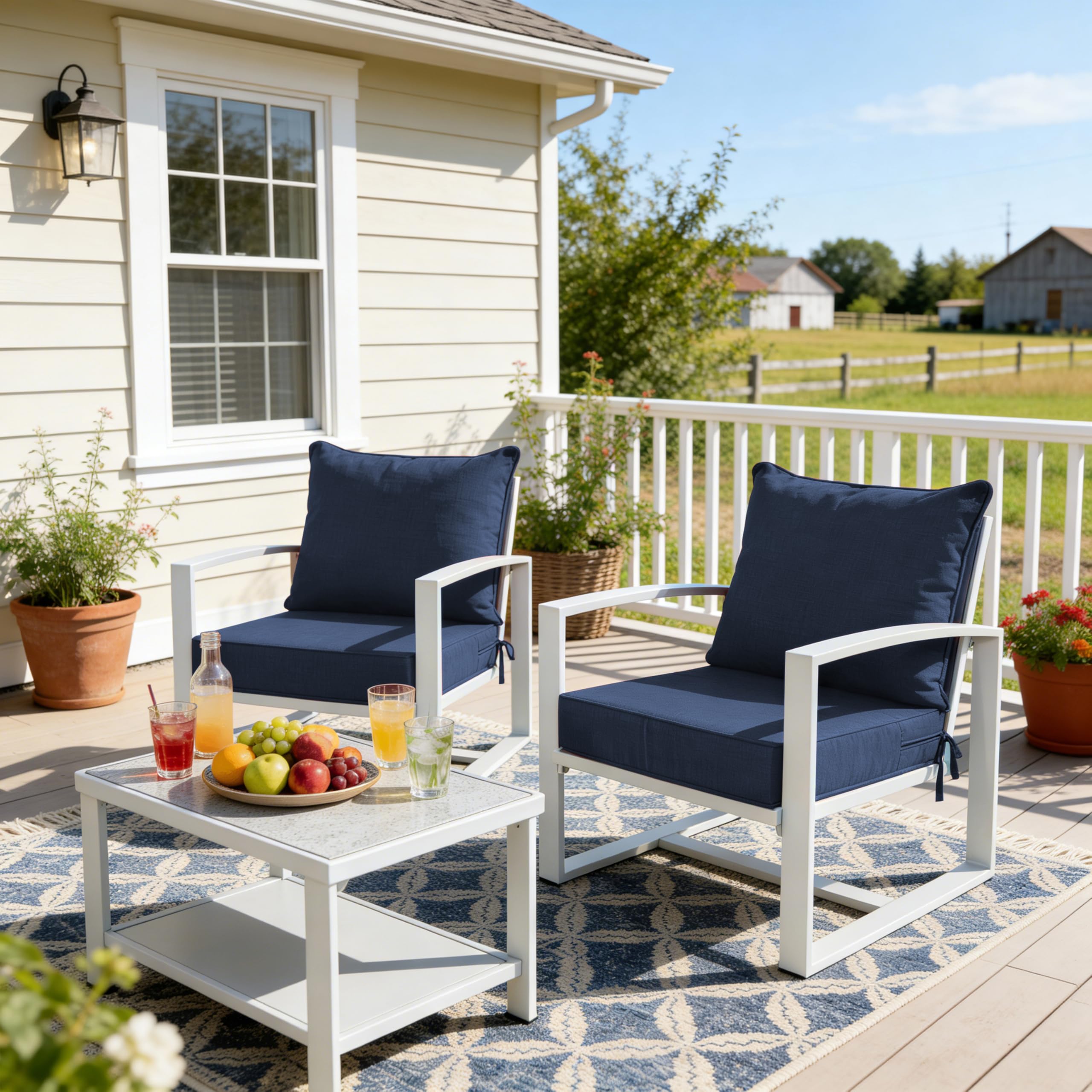 Volans cushion next to ruler demonstrating accurate 24-by-24-inch seat dimensions