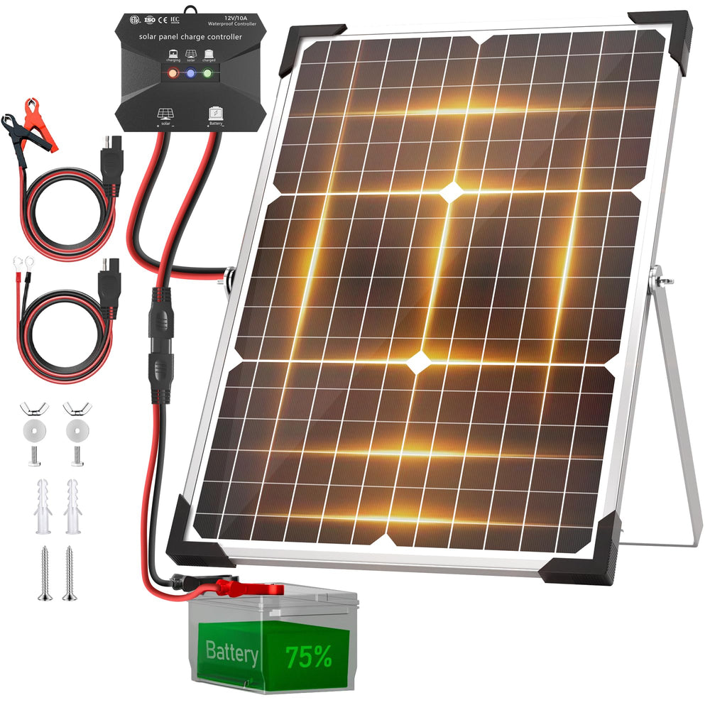 Voltset front panel view showing compact 30W module and weatherproof design benefit: reliable power