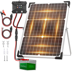 Voltset front panel view showing compact 30W module and weatherproof design benefit: reliable power
