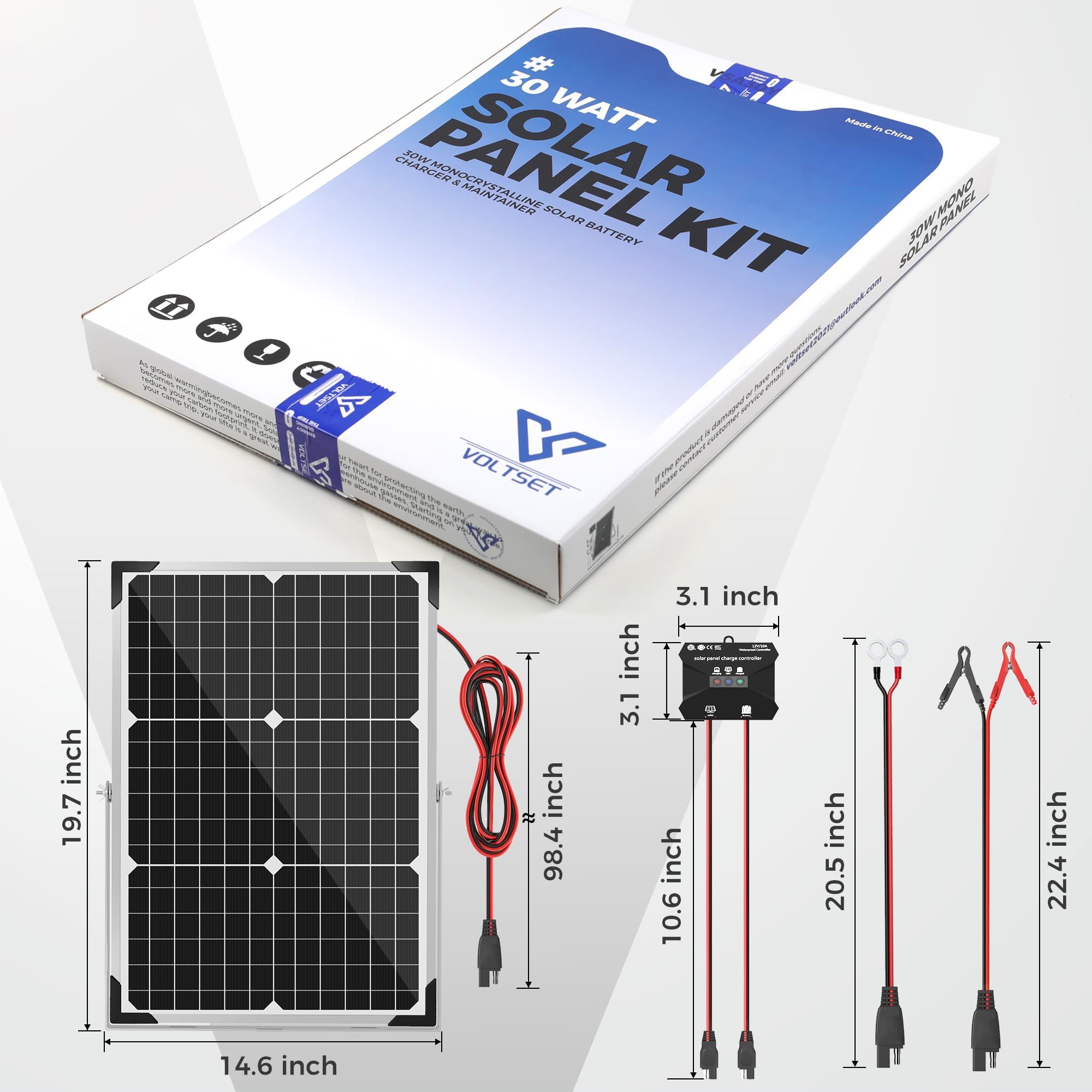 Voltset in use on trailer showing real-world application benefit: keeps trailer battery ready