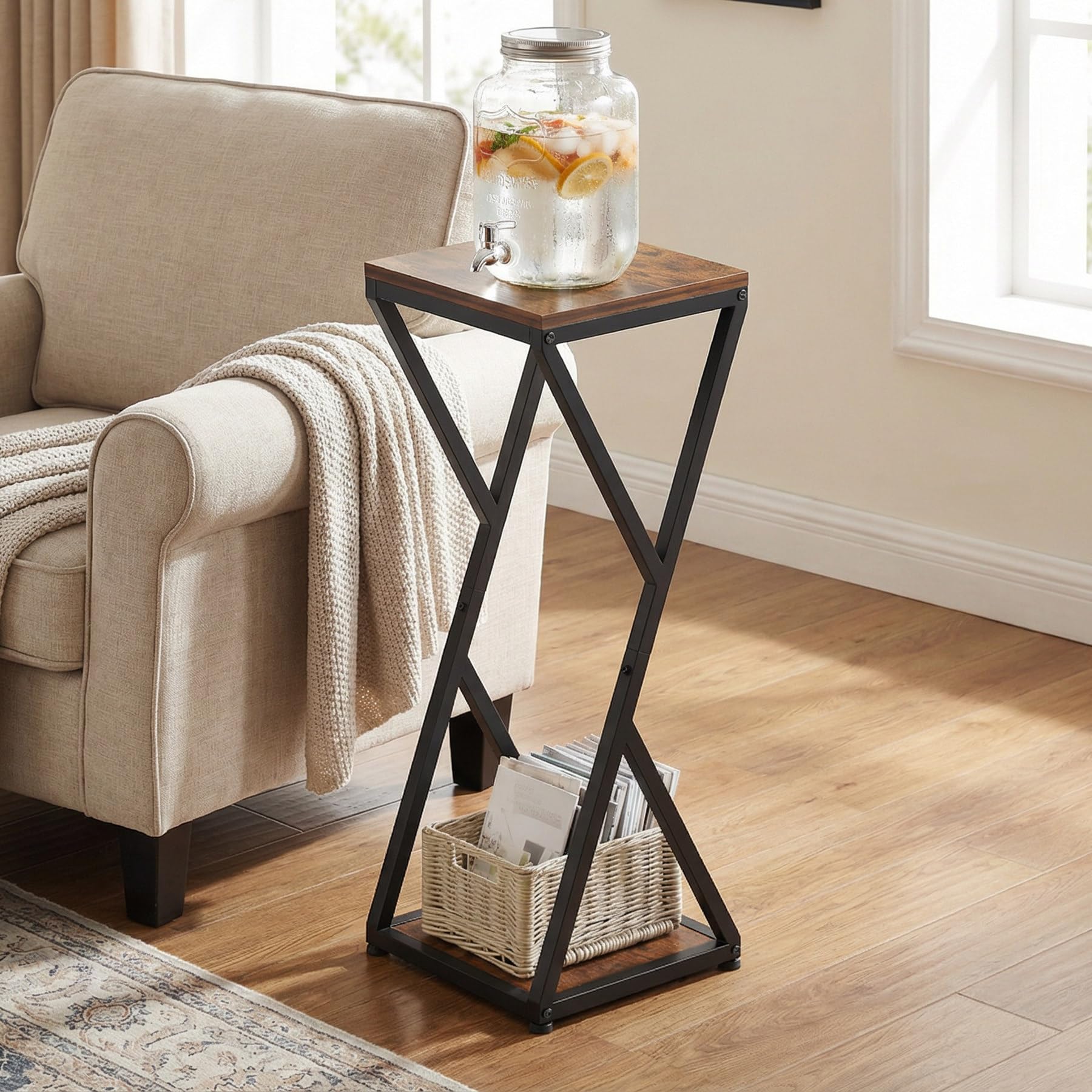 VonDream styled as bedside side table demonstrating versatile home functionality