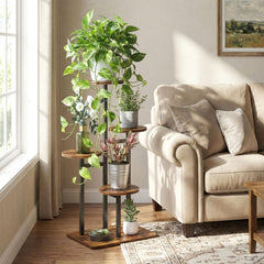 VonDream plant stand placed in a corner, saves floor space benefit