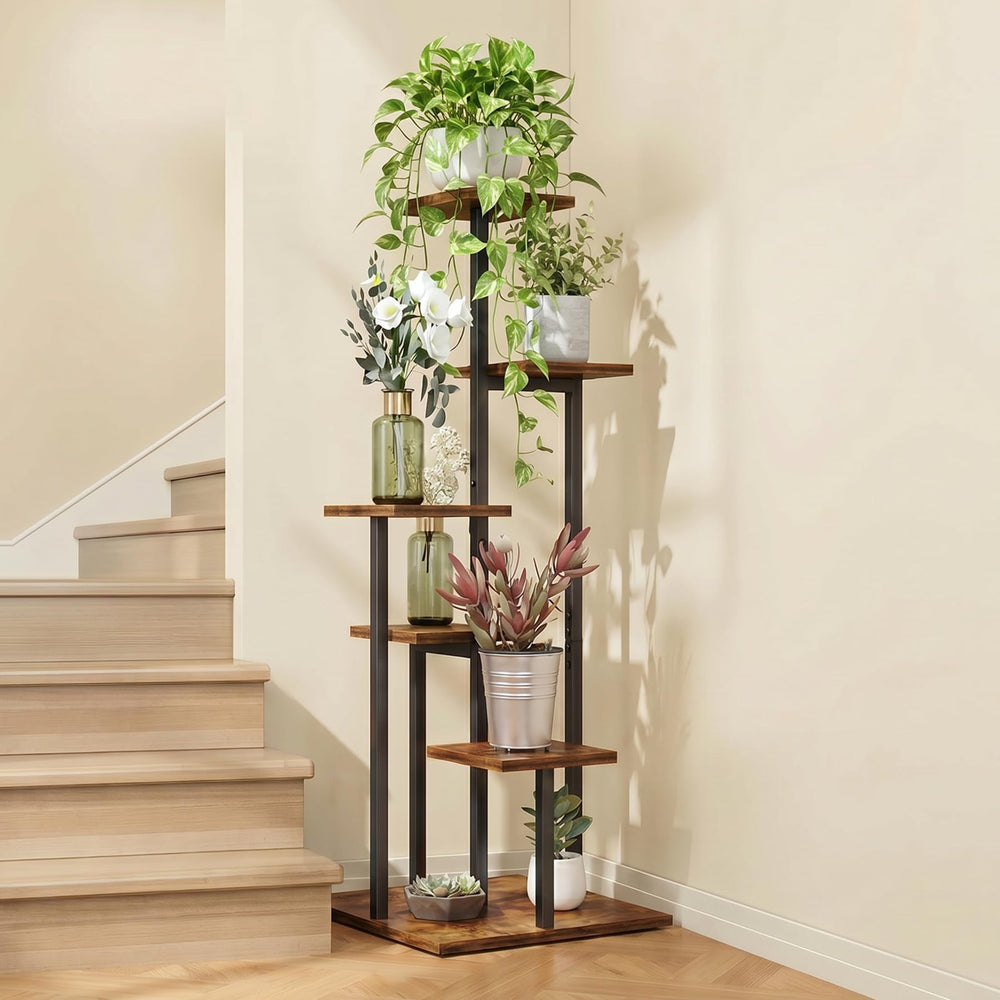 VonDream potted plants on shelves in use showcasing layered display advantage