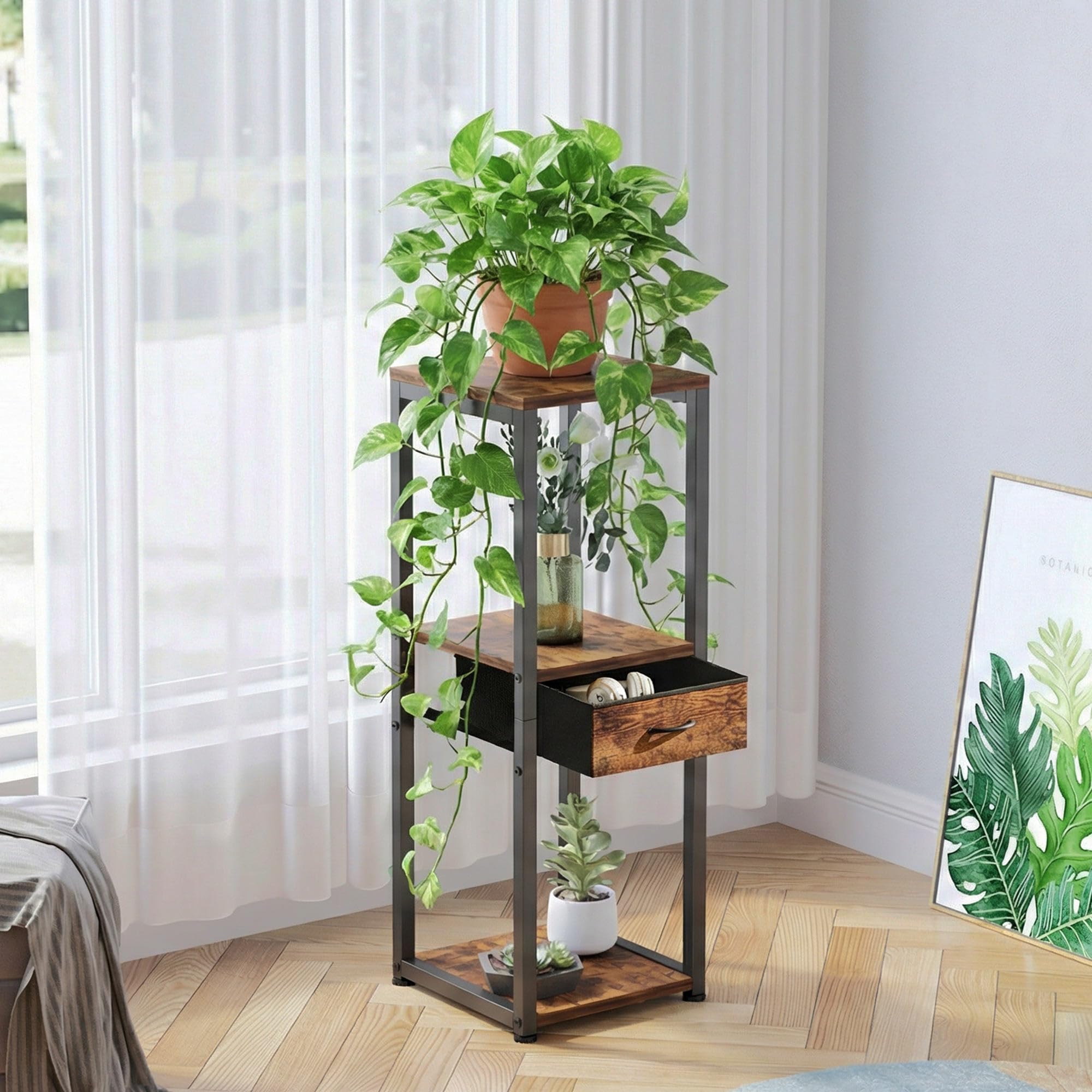 VonDream next to chair showing scale and compact footprint benefit