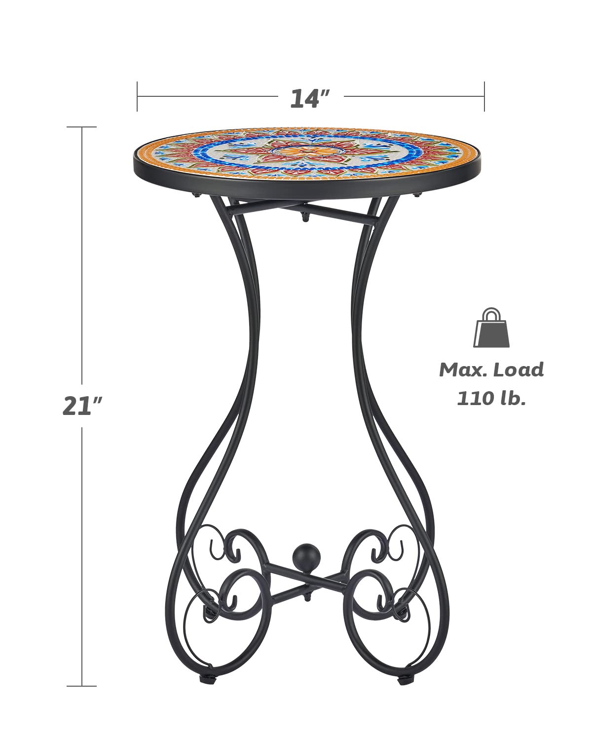 VONLUCE nonslip footpad and heart-shaped leg ends, protects floors and improves stability